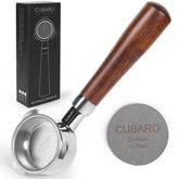 CUBARO 54mm bottomless portafilter for Breville fit enhances shot visibility