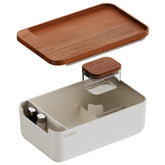 Cubbi airtight box with tray keeps ingredients fresh and organized.