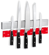 CUCINO magnetic knife holder on wall keeps knives within reach safely and neatly.