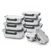 Cuiselect 8-piece lunch box set with stackable design for space-saving meals.
