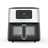 Cuisinart Air Fryer AIR-200NAS front view shows sleek stainless design for quick family meals.