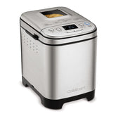 Cuisinart bread maker machine front view illustrates compact countertop presence for small kitchens.
