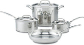 Cuisinart Chef's Classic stainless 7-piece set with a mirror finish for stylish cooking and durability.