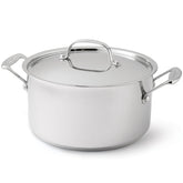 Cuisinart Chef's Classic stainless stockpot with lid preserves flavor during simmering.