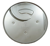 Cuisinart DLC-042TX-1 2mm thin slicing disc slices evenly for uniform results.