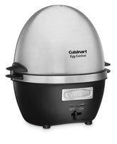 Cuisinart Egg Central with 10-egg capacity and blue LED indicator for precise cooking.
