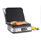 Cuisinart Griddler FIVE LCD display guides precise cooking and timing.