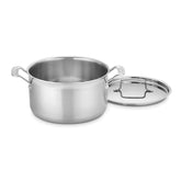 Cuisinart MCP44-24N MultiClad Pro 6-quart skillet with cover for even heat and smooth sautéing