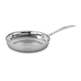 Cuisinart MultiClad Pro 10-Inch Open Skillet top view shows even heat from triple-ply construction.