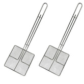 Cuisine Ready wire mesh strainer with long handle for precise oil filtration during frying