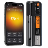 CulinaTech 750ft wireless thermometer base enables long-range temperature tracking.