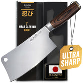 Cutluxe Shinobi 7-inch blade close-up for precise chopping