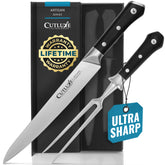 Cutluxe turkey carving knife 9-inch blade for precise, effortless slicing