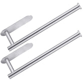 CUXIXA under-cabinet adhesive paper towel holder keeps towels within reach and saves counter space.