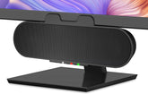 Cyber Acoustics CA-2890PRO front view, compact USB speaker bar for a clutter-free desk