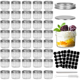CycleMore clear mason jar 4oz shown for transparent storage and easy labeling.