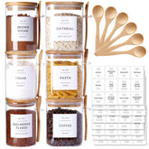 CZSZYGHBAO glass jar set with two sizes for pantry storage and freshness.