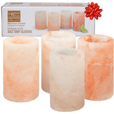 D'Eco Himalayan salt shot glasses on a bar, ideal for tequila shots.