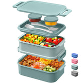 DaCool lunch box adults 74oz stackable three-layer design for balanced meals at work