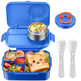 DaCool upgraded kids lunch box thermo keeps meals hot or cold for school.