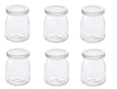 Dailydanny yogurt pudding jars six-pack in clear glass for versatile storage