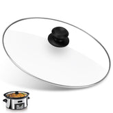 Dairrr Fuuu oval 8 qt glass lid for moisture retention and fit.