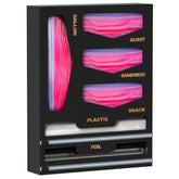 DALSHABET 6-in-1 bamboo bag organizer in a drawer for easy access