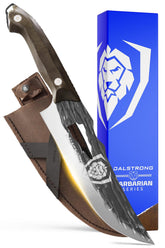 Dalstrong Barbarian 8-inch chef knife blade close-up for precise slicing