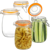 DANALLAN 32oz wide-mouth jar front view for easy filling and access.