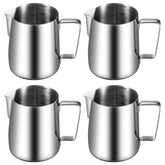 Dandat milk frothing pitcher 12oz for precise froth texture