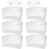 DANHMAO wall-mounted clear bin for bathroom storage with large capacity