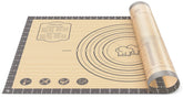 DANIA and DEAN baking mat with non-stick surface for easy rolling and cleanup.