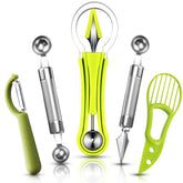 Daoeny 4-in-1 melon baller set enables quick, uniform fruit scoops.