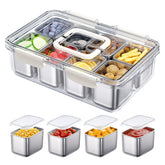 DAOTENGQL Snackle Box with eight compartments for organized snacking.