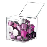 DARENYI coffee pod holder with lid keeps VertuoLine capsules visible and dust-free