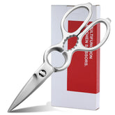 Dark Edge kitchen scissors, closed view for sturdy, all-purpose kitchen tasks.