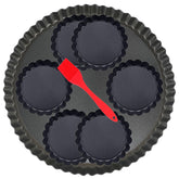 DATANYA 9.5-inch tart pan with removable bottom for easy release