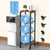 Dataroad Selead 5Gallon bottle holder with wood top shelf for versatile kitchen organization