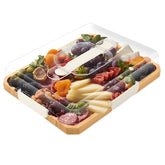 Datichee charcuterie board with lid shows a travel-ready, fresh-meal design.