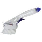 Dawn fillable dish brush handle shown for easy soap refill and cleaning.