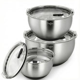 Dayliyum mixing bowls with clear lid and valve for freshness and easy storage
