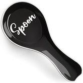 DAYYET ceramic spoon rest on stove top keeps drips contained.