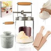 Dazey Butter Churner in action turning cream into butter at home