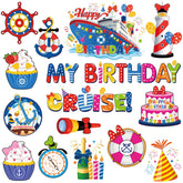 Dazoratix birthday cruise ship magnet for fridge and door decor.
