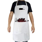 DCCPAA chef apron with tool pockets keeps utensils within reach during cooking