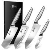 DDF iohEF Chef Knife close-up highlighting ultra-sharp edge for precise slicing.