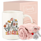 DDOFAH ceramic mug with floral pattern for teacher gifts