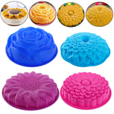 DEAYOU sunflower flower mold purple for easy release and quick homemade desserts.