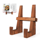 DEBETOOL cookbook stand kitchen-counter compact design keeps recipes clearly visible while cooking.