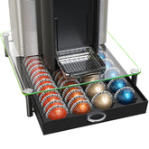 DecoBrothers Vertuo pod drawer stores 24 large capsules for easy access.